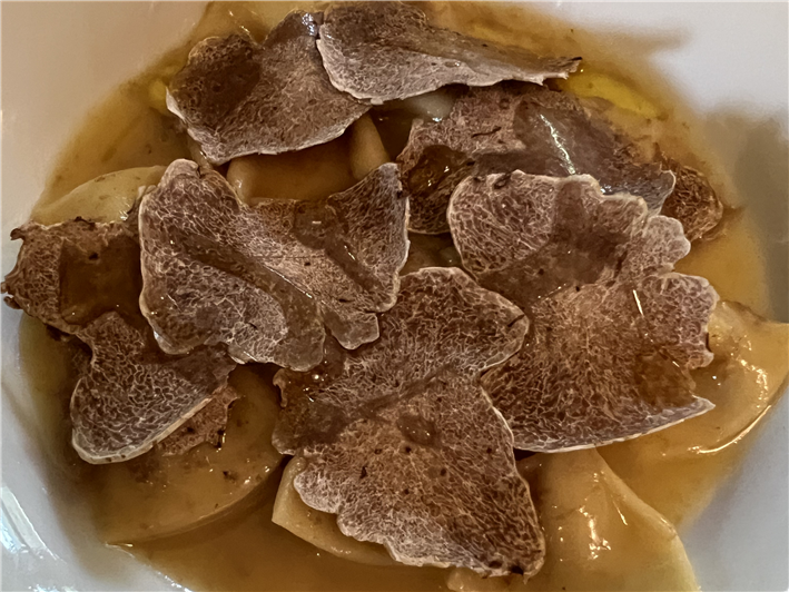farfelle pasta with white truffle